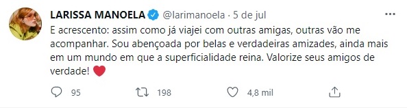 Atriz Larissa Manoela nega ser lésbica